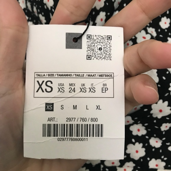 Zara floral midi dress linen blend - Picture 6 of 12